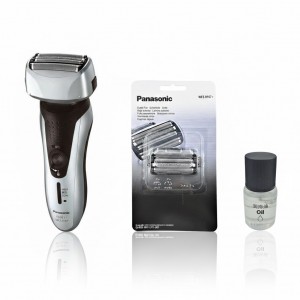 Электробритва Panasonic ES-RF31-S520-AS2 с дополнительным комплектом из сетки WES-9167Y-1361 и маслом WES-8196X-7911